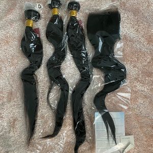 Straight bundles in 20”22”&24” with 16” closure